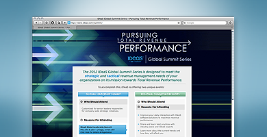 Global Corporate Client Event Web Site Design