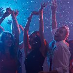 People dancing to music